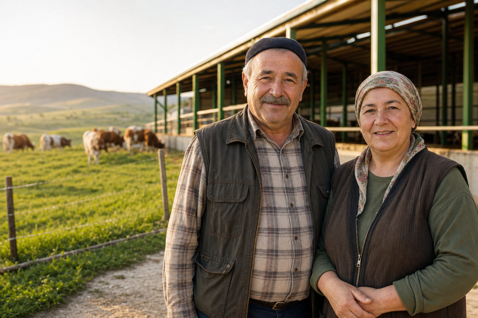Sami Amca ve Gülnur Teyze çiftlikte